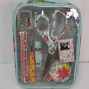 Pioneer Woman Sweet Romance Floral Sewing Kit Travel Set 9pc New